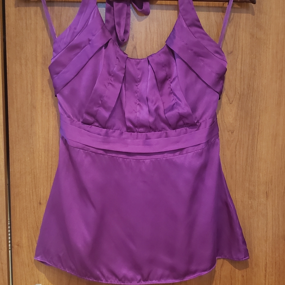 Silky halter top